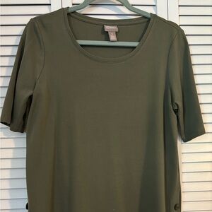 Chico’s Size 1 Army Green Tee